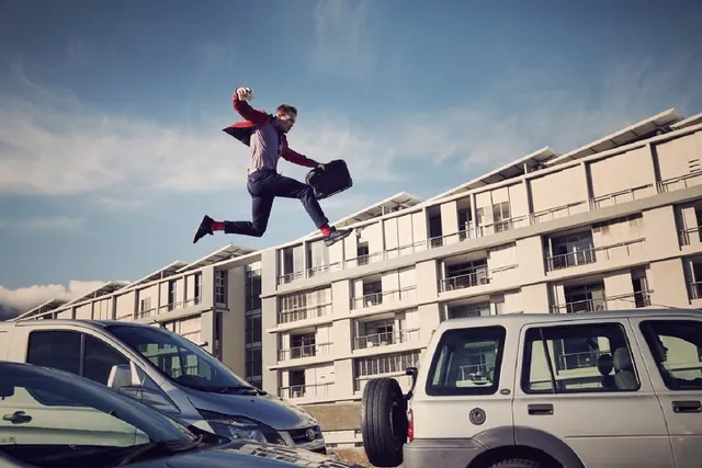 Rooftop jump