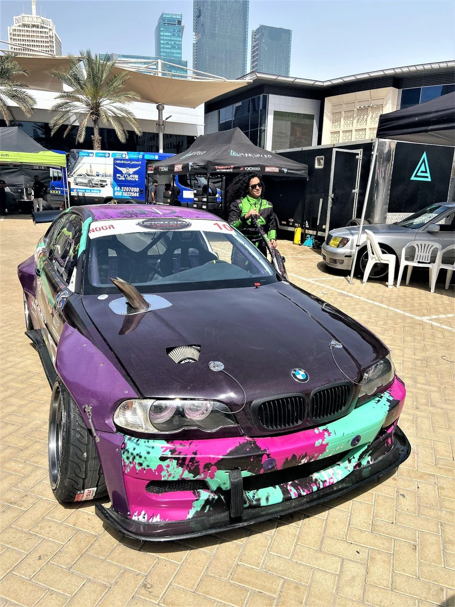 Her drift car