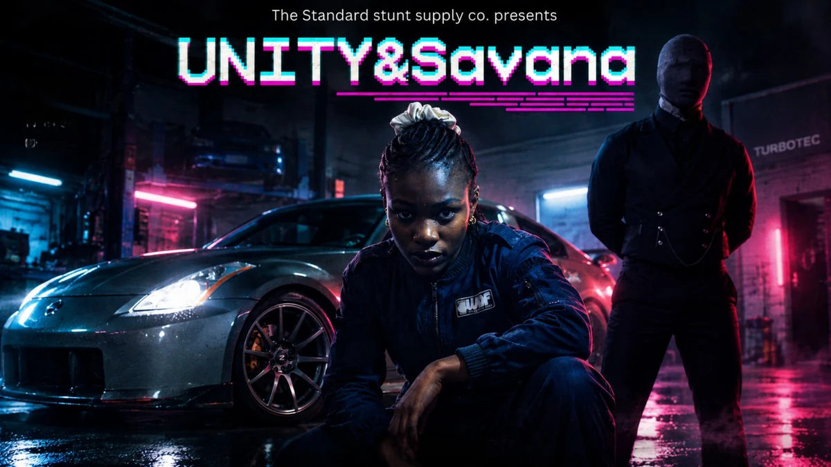 Unity and Savana, neon noir short film